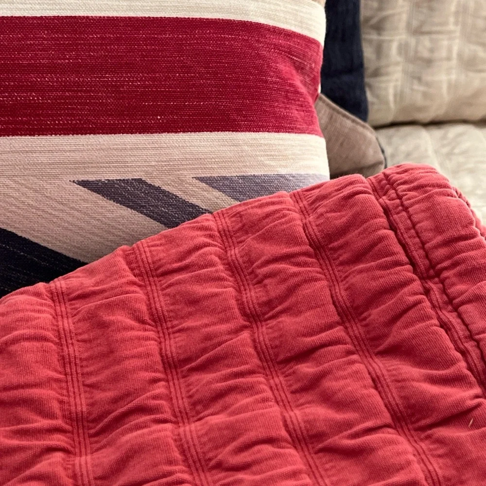 Eileen Fisher Home Organic Cotton Ripple Blanket with 2 Shams